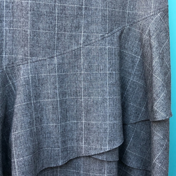 Tiered layered hem menswear maxi skirt - Picture 7 of 8